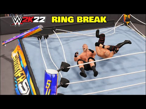 WWE 2K22 Breaking The Ring - WWE 2K22 Ring Break OMG