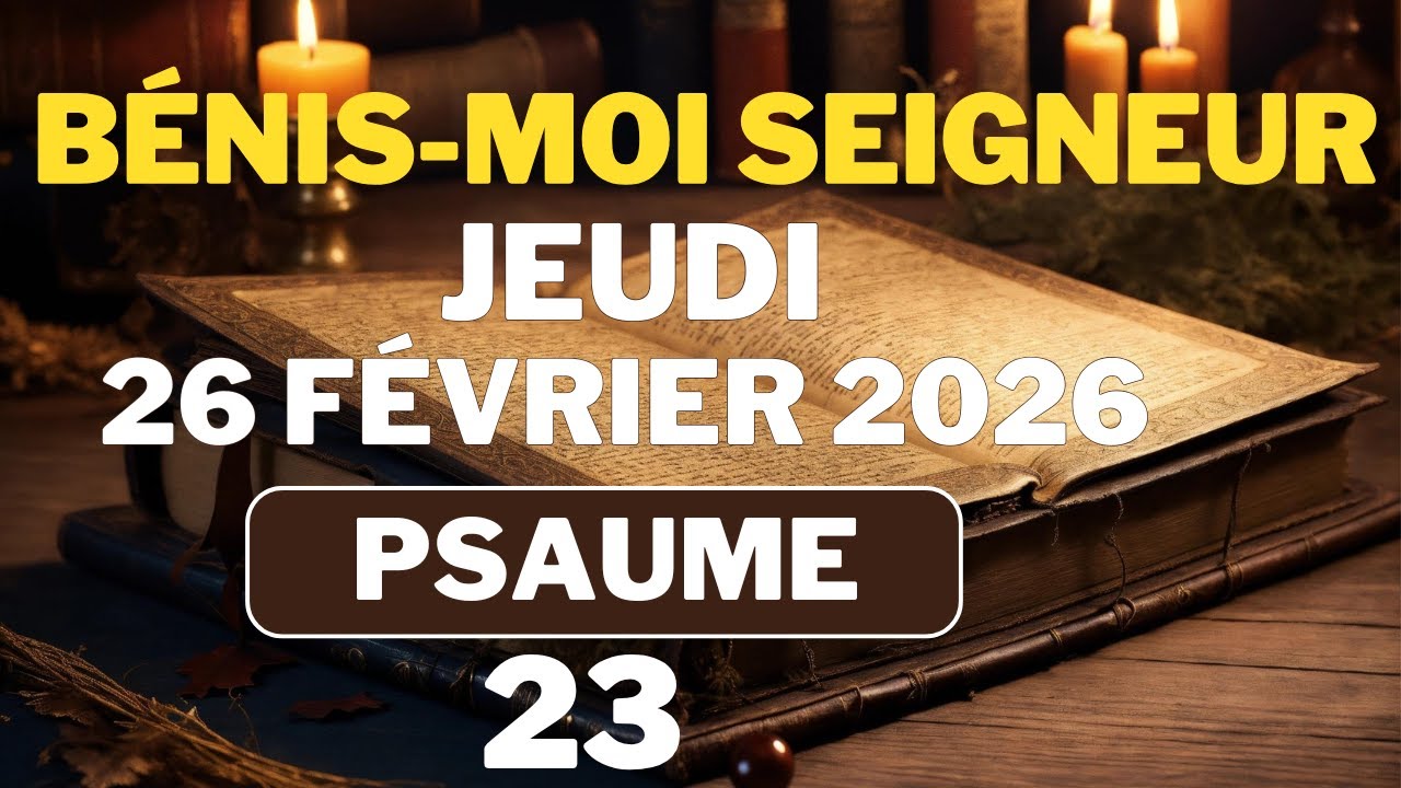 ✝️PRIÈRE du JOUR - Jeudi 26 Février 2026 - Évangile et Psaume du matin - Prière de Bénédiction