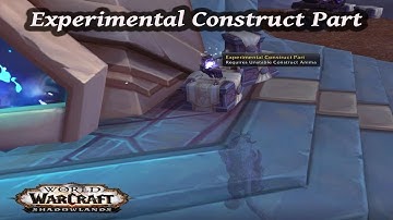 Bastion ~ Experimental Construct Part ~ World of Warcraft Shadowlands