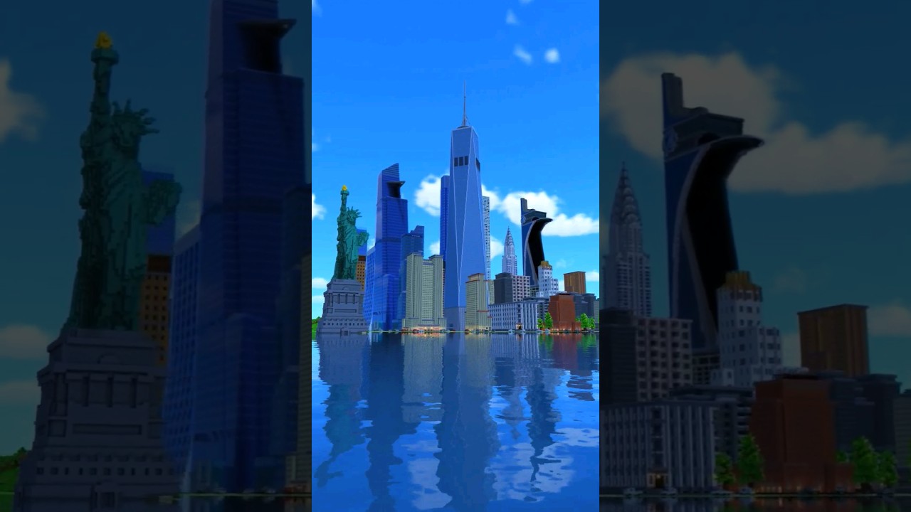 New York City base | Minecraft Timelapse #minecraft #nyc #minecraftbuilding #build #timelapse