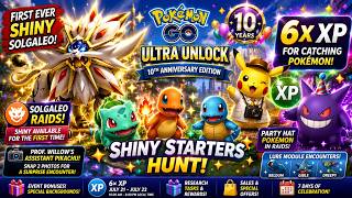 ✨ SHINY SOLGALEO RAID HOUR ! 🌞 6X XP + Ultra Unlock LIVE | Pokémon GO