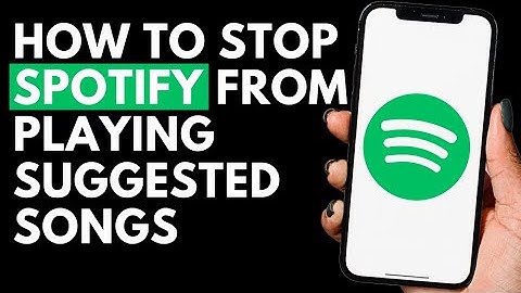How To Stop Spotify From Playing Suggested Songs | Spotify Tutorial