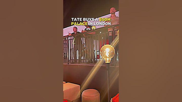 Tate buys a $50M PALACE in London 😳😱