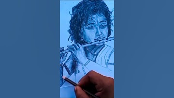 Krishna Drawing easy krishna pencil sketch arts channel #krishna #krishnadrawing #shorts #shortvideo