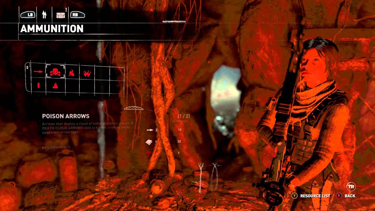 Rise of The Tomb Raider Chamber of the Records Base Camp Crafting