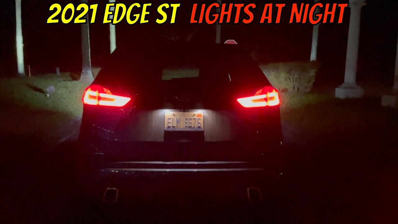 2021 Ford Edge ST - Night Time Lights Demo & Walkaround