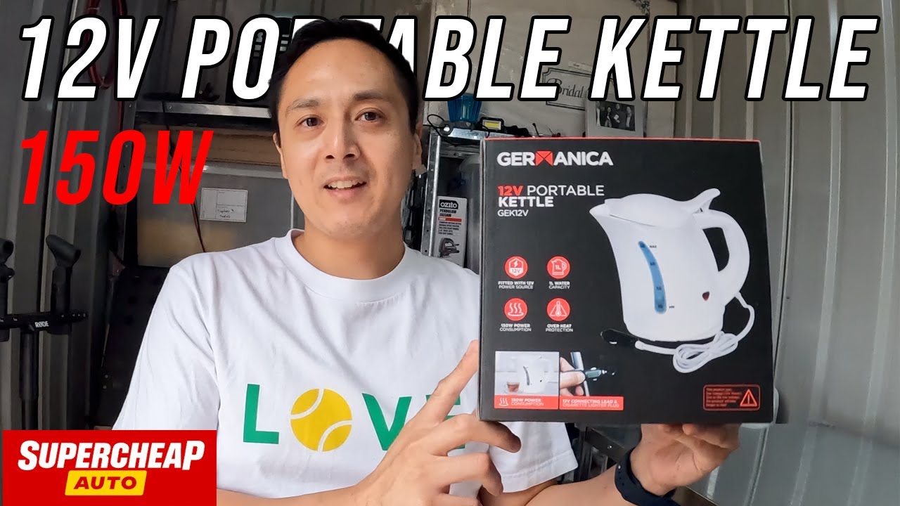 Testing a 12V portable kettle!