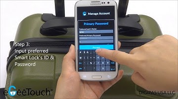 eGeeTouch - How to change user ID & Password for smart luggage zipper lock