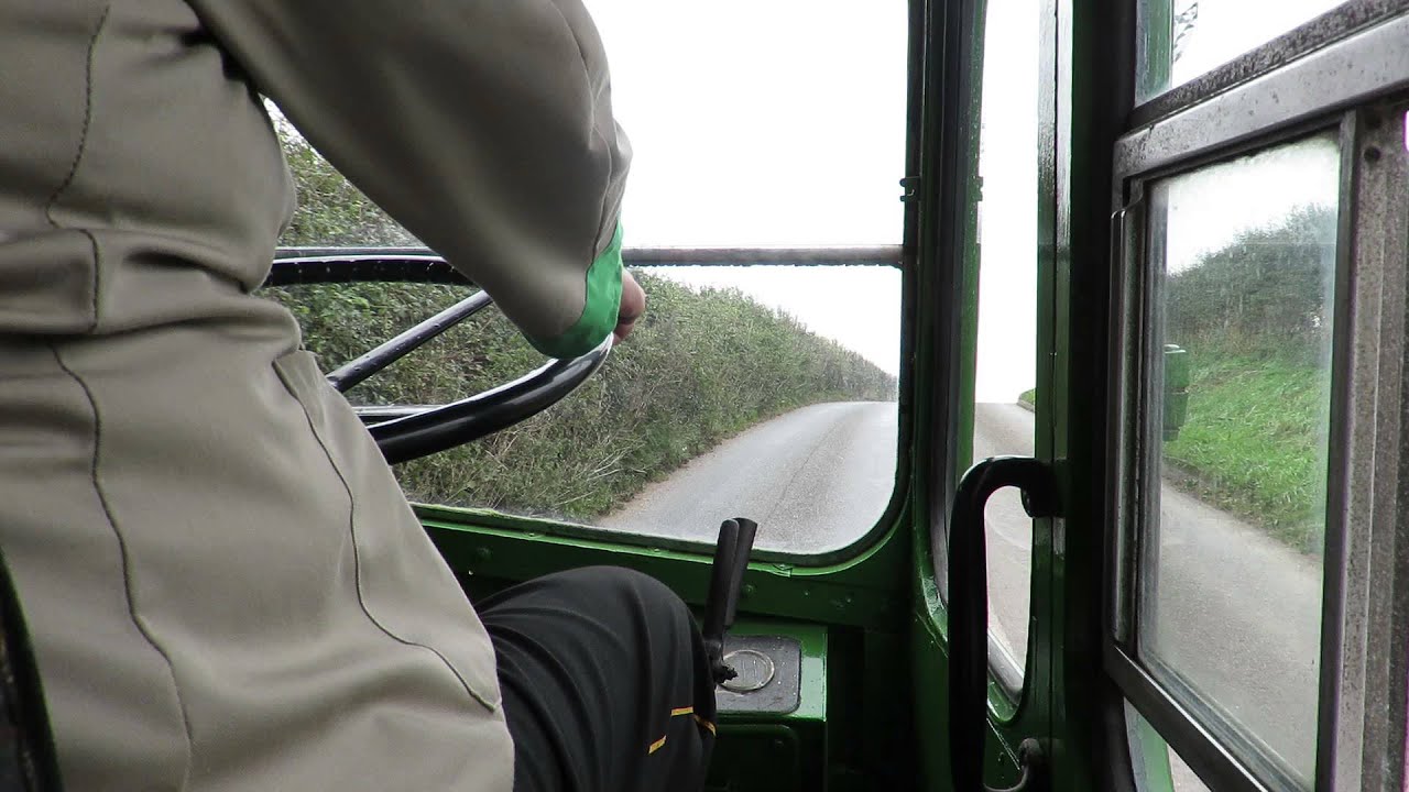 Vintage Bristol K6B bus cab ride up steep hills - 959 (KUO 972)