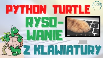 Python Turtle 🐢 Rysowanie z klawiatury ⌨ listen(), onkey()