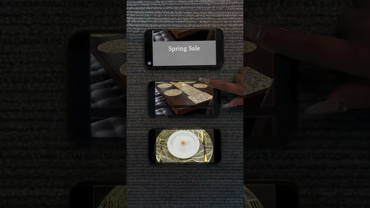 Leaf Design Round Table Mat