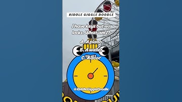 I have keys but no locks. What am I? | Riddle ❓ | #shorts #riddles