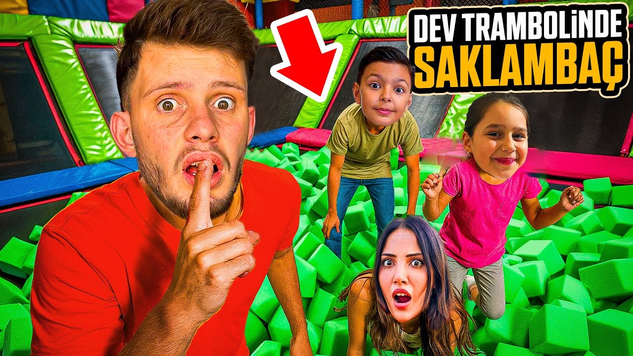 TRAMBOLİN PARK’TA SAKLAMBAÇ ?! | TUĞBA EROĞLU | ÇINAR ve SARE 