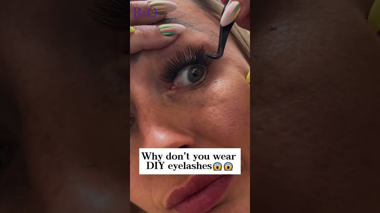 How to wear DIY lash extension FRENDLY TO BEGINNER  |B&Q Lashes| 