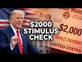 🔥$2000 Stimulus Checks💰is ARRIVING Immediately if?🎉+Social Security FEB Pay📈 SSI,SSDI?✅