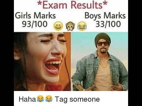 Girls marks vs Boys marks | Girls get 99% vs boys get 35% reaction ...