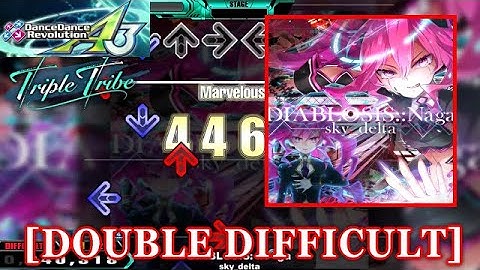 【DDR A3】 DIABLOSIS::Nāga / sky_delta [DOUBLE DIFFICULT] 譜面確認+Clap