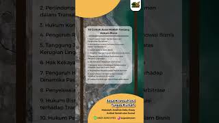 10 Contoh Judul Makalah tentang Hukum Bisnis