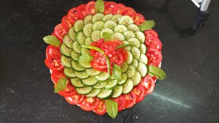 Easy Unique Salad Decoration By Neelam Ki Recipes31How To Decorate The Salad Plate