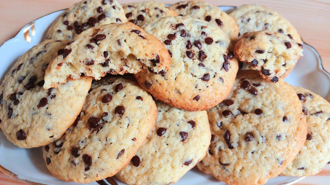 Домашнее печенье Кукис🍪 с Шоколадом/ Просто, Быстро и Очень Вкусно/ Chocolate Chip Cookies Recipe🍪☕️