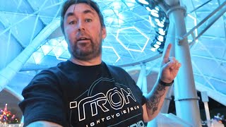 I Finally Rode Tron Lightcycle Run at Night On Stormy Eve At Magic Kingdom - Rain During Fireworks