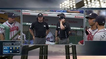 ATL@CHC: Safe call at second overturned in 8th