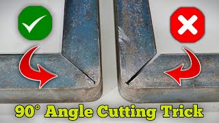 Secret Angle Iron 90° Cutting Trick
