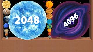 COSMIC MERGE \vs BLACKHOLEGAME - Planet Merge (Watermelon Games) Merge Balls 2048, I Want Sun! screenshot 5