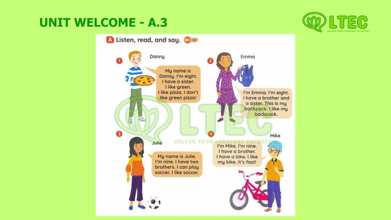 OXFORD - EVERYBODY UP (3rd Edition) - Level 2 - Unit Welcome:  [ Lesson - Part A ]