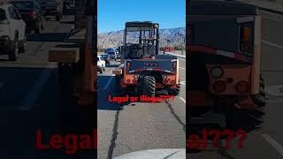 Is This Load ILLEGAL OR LEGAL❓️🤔 #forklifttruck #flatbed #flatbedtrucking screenshot 1