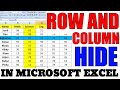 Hide and unhide columns in microsoft excel  shortcut to hide or unhide row  columns in excel 