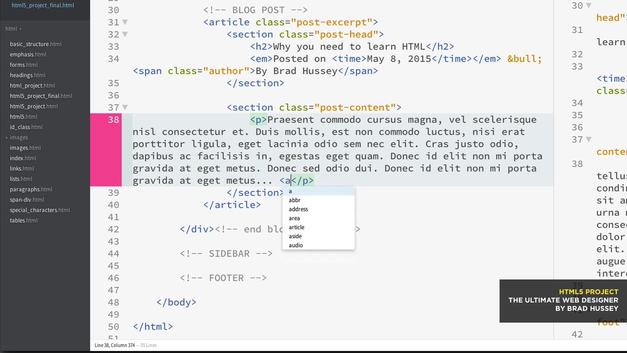 061 HTML5 Project Build a Basic HTML5 Web Page  Tutorial