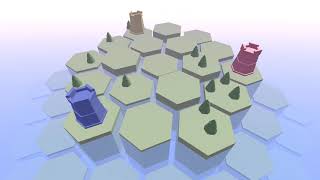 Low poly game scene test