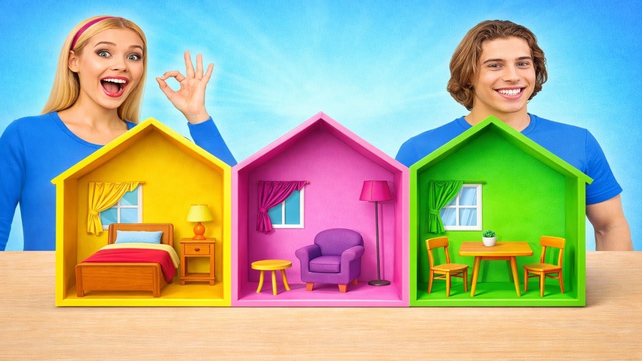 Соревнование «Дом 1 звезды против дома 5 звезд» 📦 Дешевый ремонт комнаты против ремонта комнаты д...