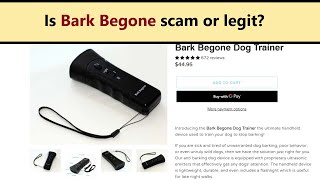 Bark Begone - reviews! Is Bark Begone (or Barx Buddy) scam or legit working device for dog training