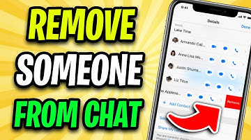 How To Remove Someone From Group Chat On iMessage