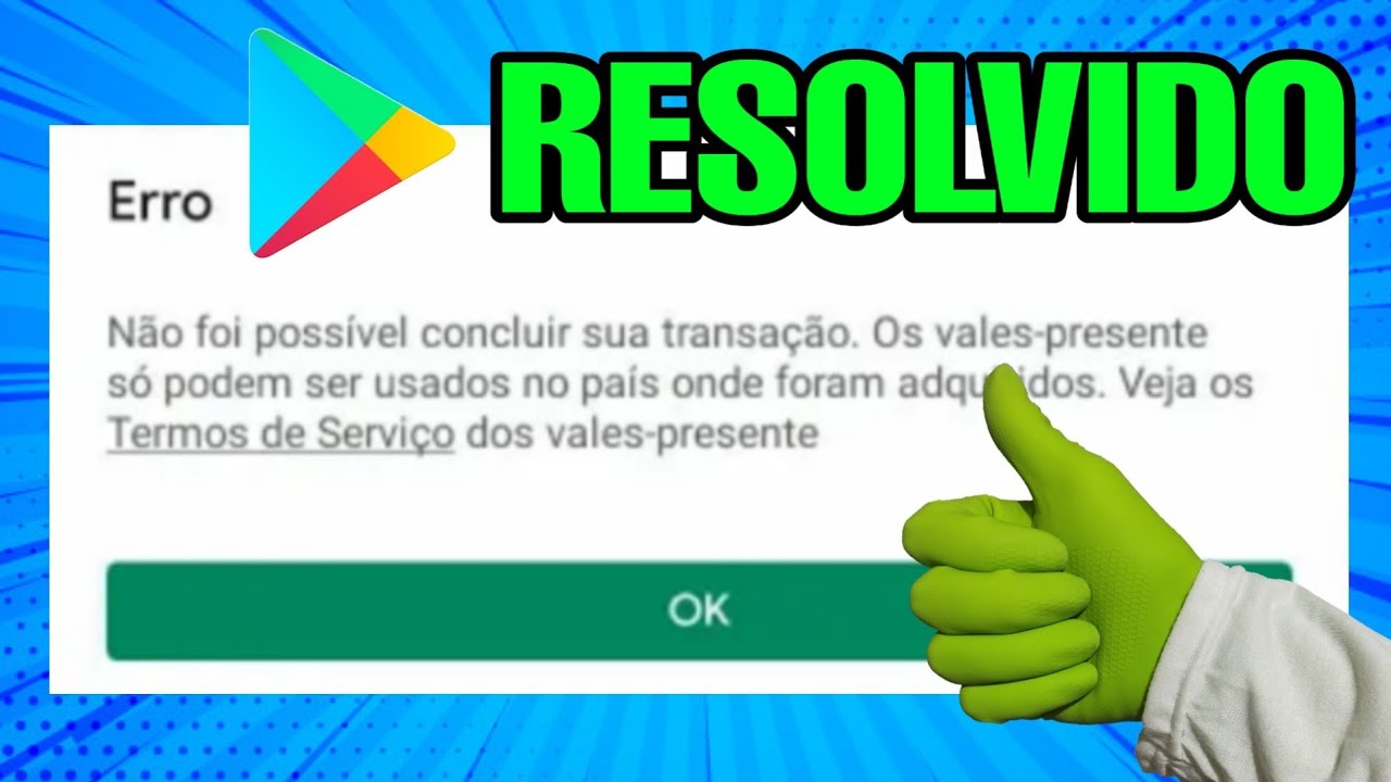 Como faço pra resgatar meu gift card sendo que está dando erro - Comunidade Google  Play