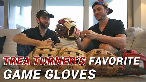 Trea Turner Shows WPW His Favorite Game Gloves (and Bat) thru his Career