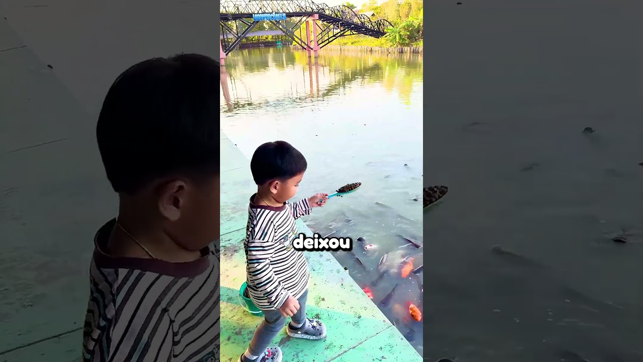 Esse menino fez algo que os peixes nunca esquecerão 🤯 #peixes #shorts