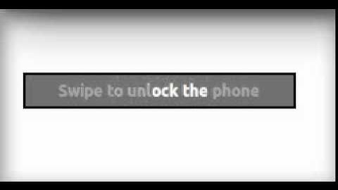 Swipe to unlock animation effect using QML