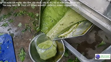 Máy vắt nước cốt dược liệu: trái mướp, cỏ nầm chầu, chuối, sả, gừng - Điện Cơ Xanh - 0984467870