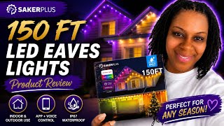 SakerPlus 150FT LED Eaves Lights Review | Indoor &amp; Outdoor Smart Lighting | Worth the Hyped?