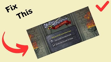 How to Fix Login Error in RuneScape