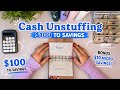 Moving $100 to Savings | Cash Unstuffing