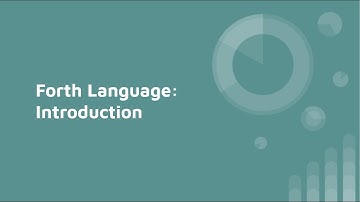 Forth Programming language: introduction