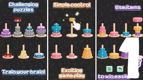 TOWER OF HANOI SORT|GAMEPLAY WALKTHROUGH 1|TOWER OF HANOI SORT GAMEPLAY|#video#gamingvideos