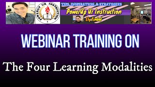 FREE Webinar on The Four Learning Modalities: Building Bridges in the New Normal