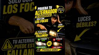 PRUEBA DEL ALTERNADOR SIN HERRAMIENTA!!! #electronicaautomotriz #automobile