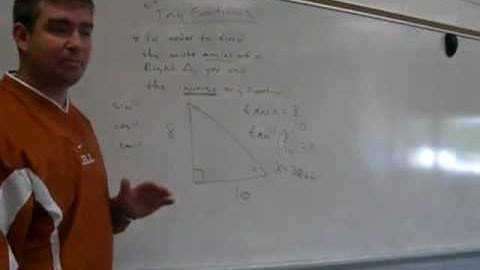 Analytic Geometry Unit 2 Solving Right Triangles using Inverse Trigonometry Functions