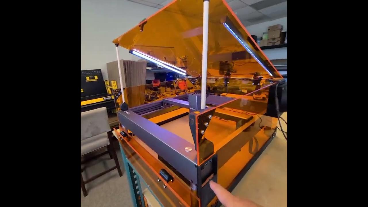 Laser cutting a laser cutter enclosure